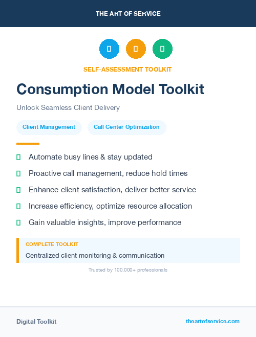 Consumption Model Toolkit