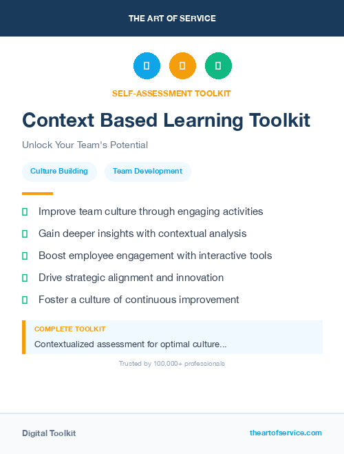 Context Based Learning Toolkit