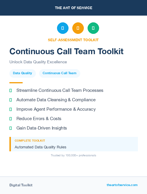 Continuous Call Team Toolkit