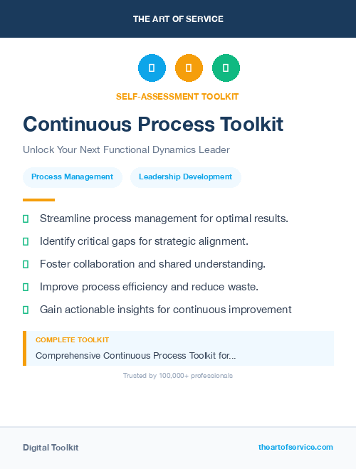Continuous Process Toolkit