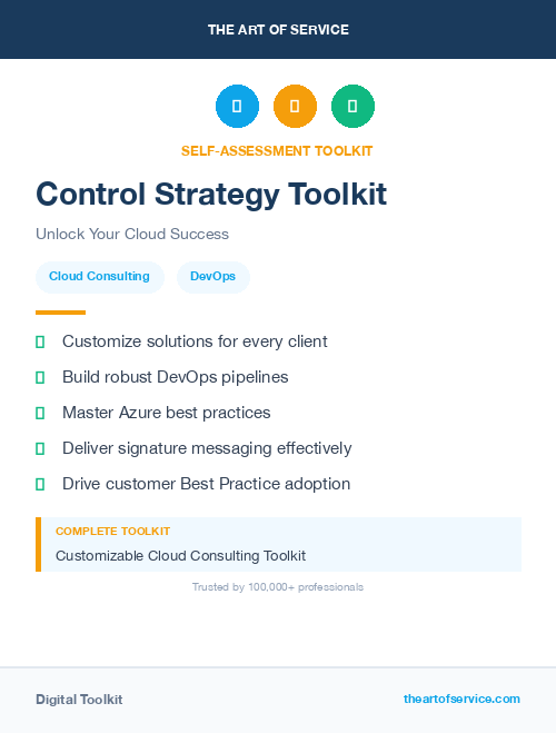 Control Strategy Toolkit