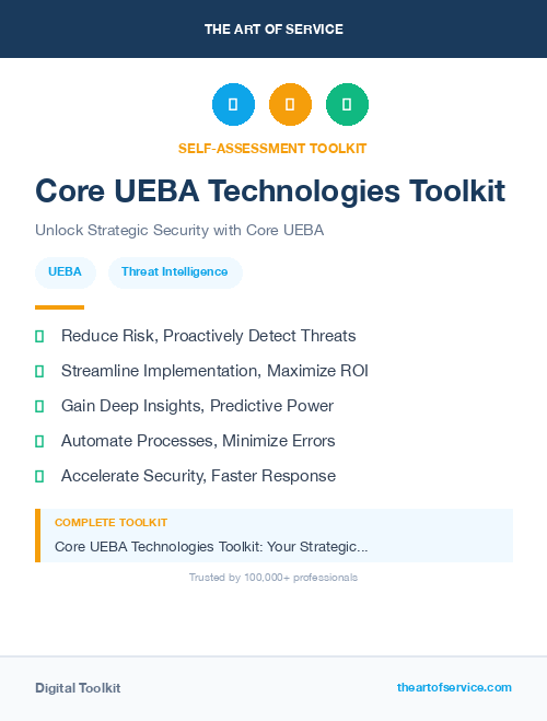 Core UEBA Technologies Toolkit