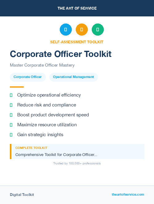 Corporate Officer Toolkit