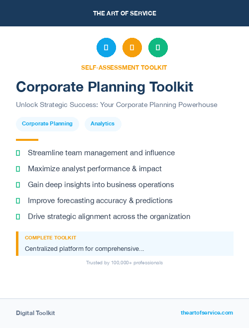 Corporate Planning Toolkit