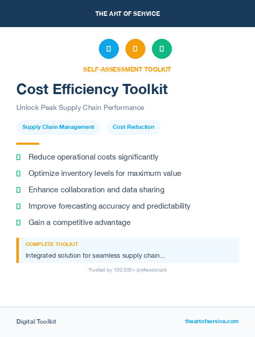 Cost Efficiency Toolkit