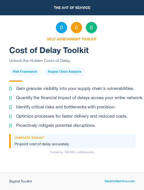 Cost of Delay Toolkit