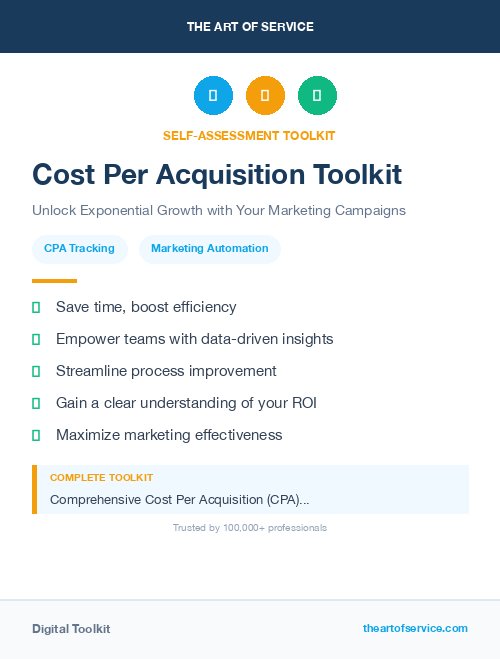 Cost Per Acquisition Toolkit