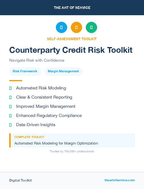 Counterparty Credit Risk Toolkit