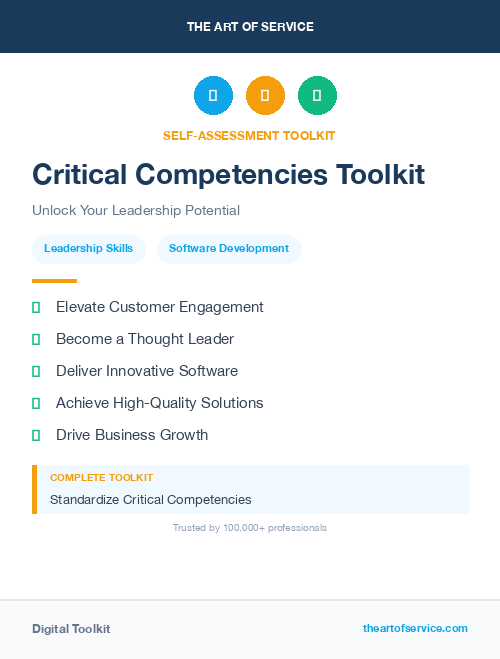 Critical Competencies Toolkit
