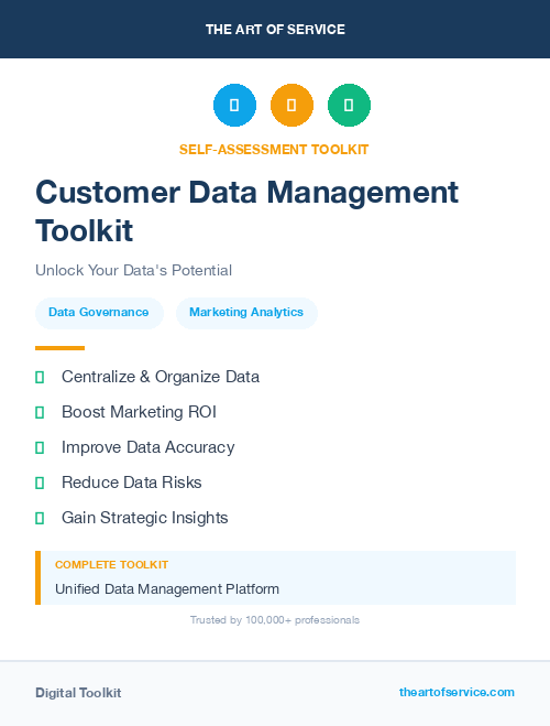 Customer Data Management Toolkit