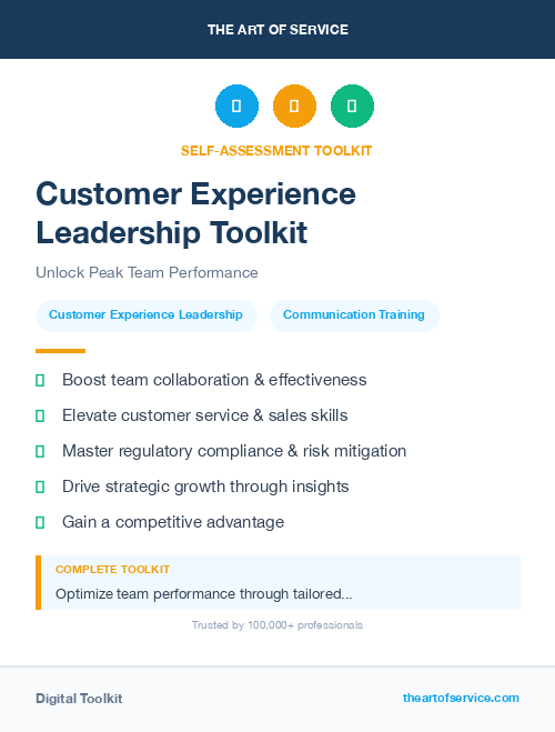 Customer Experience Leadership Toolkit