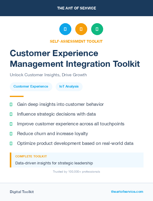 Customer Experience Management Integration Toolkit