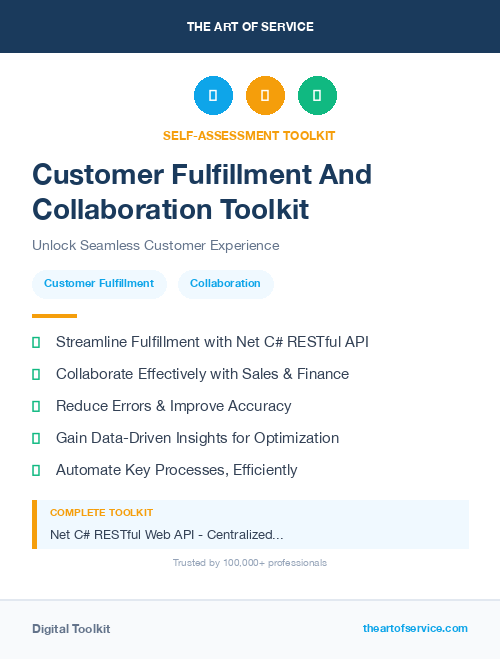 Customer Fulfillment And Collaboration Toolkit