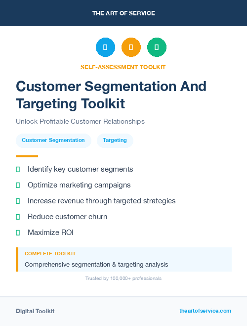 Customer Segmentation And Targeting Toolkit