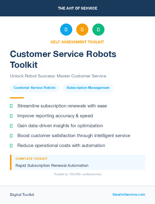 Customer Service Robots Toolkit