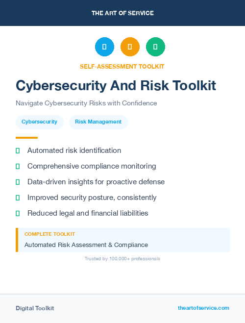 Cybersecurity And Risk Toolkit
