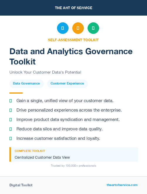 Data and Analytics Governance Toolkit