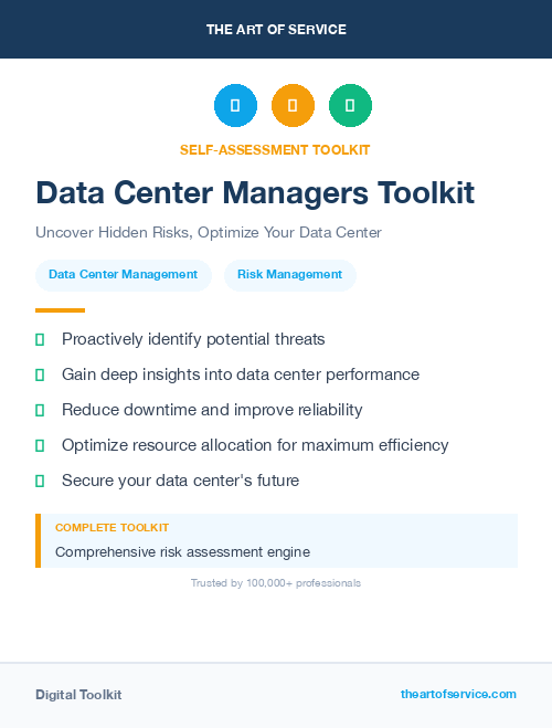Data Center Managers Toolkit