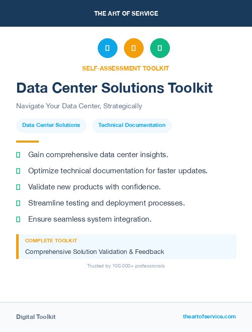 Data Center Solutions Toolkit