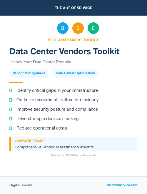 Data Center Vendors Toolkit