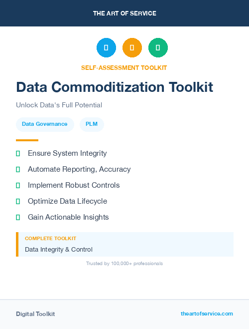 Data Commoditization Toolkit
