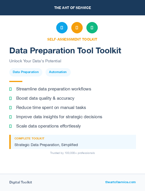 Data Preparation Tool Toolkit
