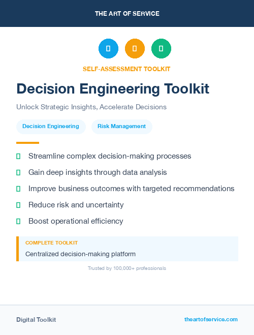 Decision Engineering Toolkit