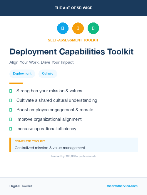 Deployment Capabilities Toolkit
