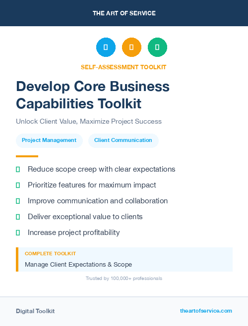 Develop Core Business Capabilities Toolkit