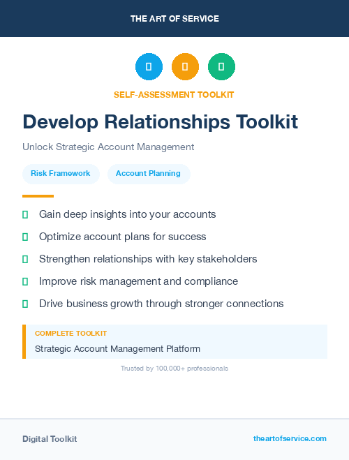 Develop Relationships Toolkit