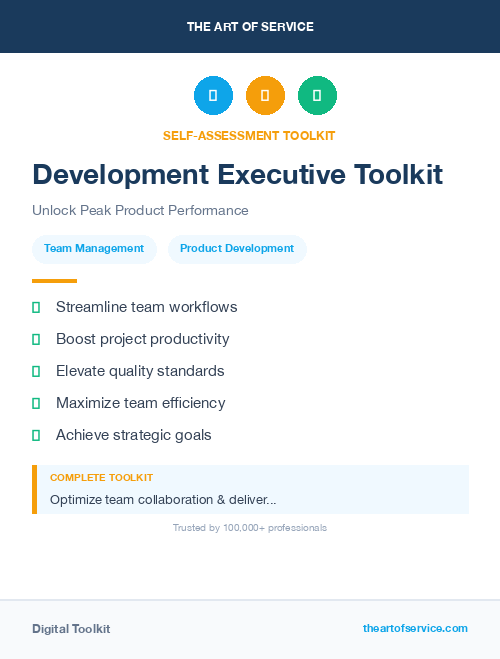 Development Executive Toolkit