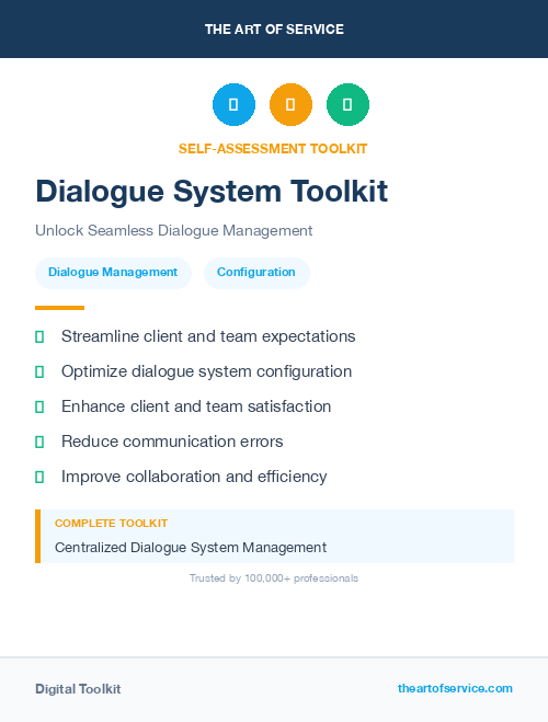 Dialogue System Toolkit