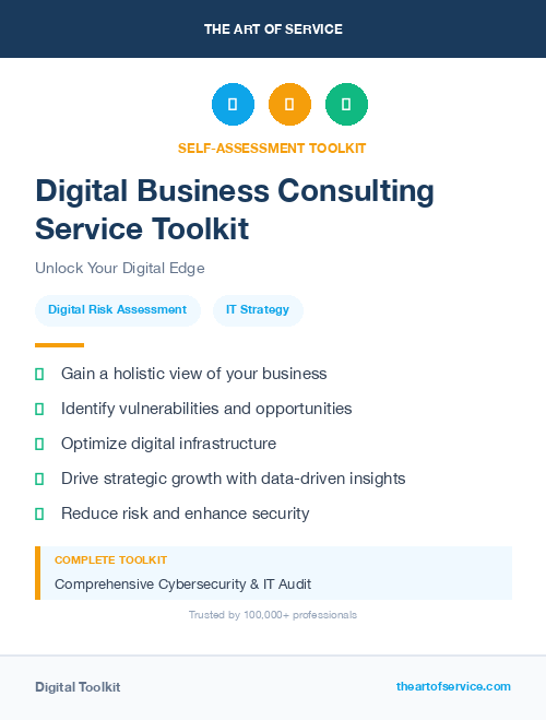 Digital Business Consulting Service Toolkit