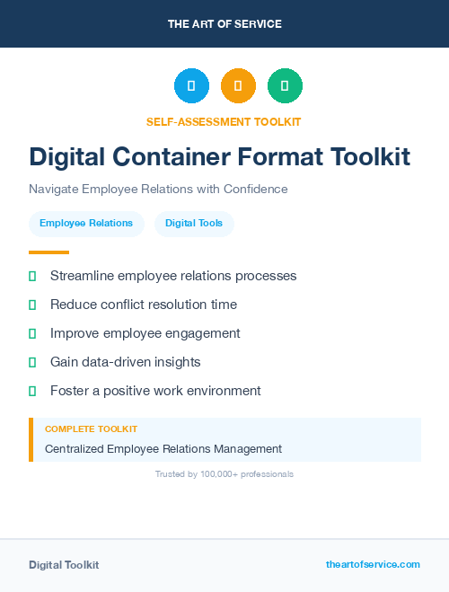 Digital Container Format Toolkit