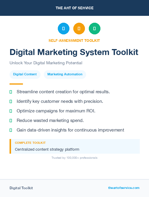 Digital Marketing System Toolkit