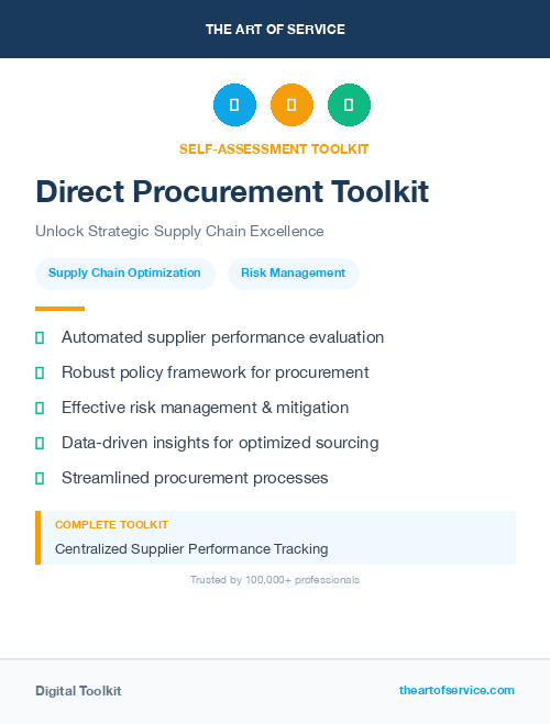 Direct Procurement Toolkit