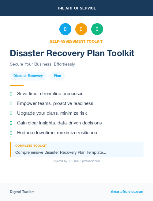 Disaster Recovery Plan Toolkit