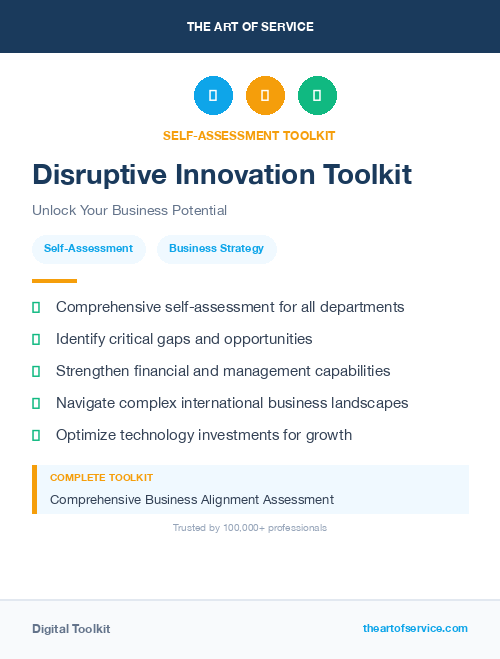 Disruptive Innovation Toolkit