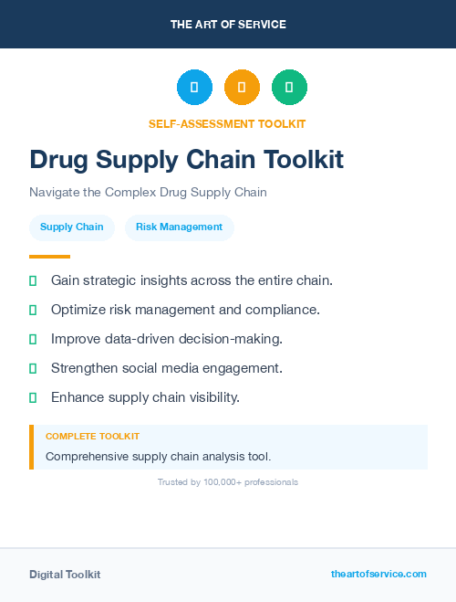Drug Supply Chain Toolkit