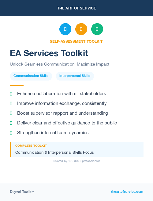EA Services Toolkit