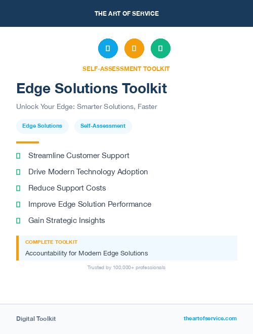 Edge Solutions Toolkit
