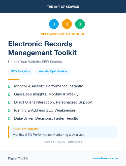 Electronic Records Management Toolkit