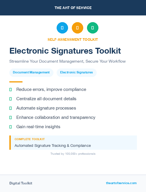 Electronic Signatures Toolkit