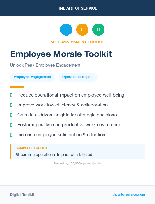 Employee Morale Toolkit