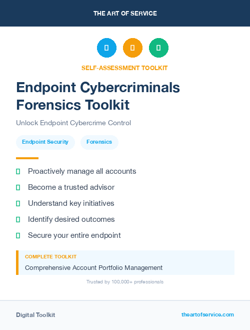 Endpoint Cybercriminals Forensics Toolkit