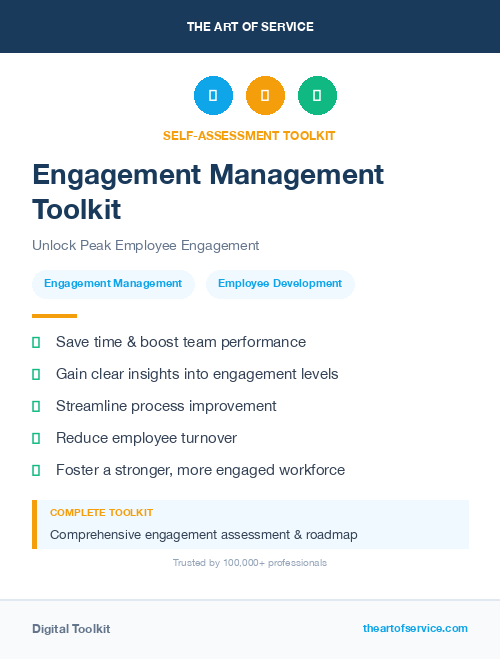 Engagement Management Toolkit