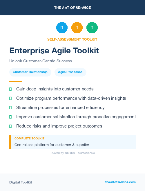 Enterprise Agile Toolkit