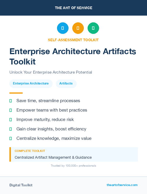 Enterprise Architecture Artifacts Toolkit