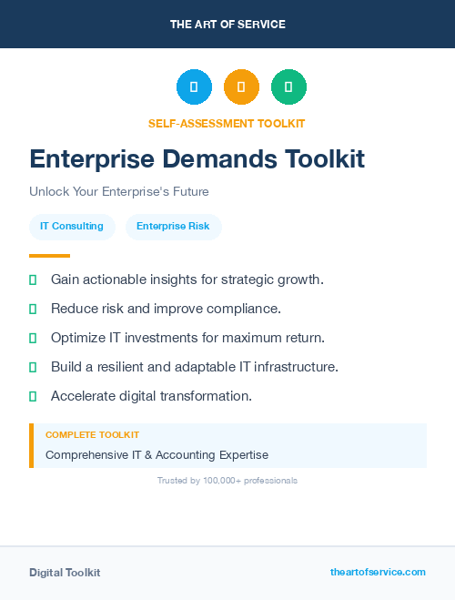 Enterprise Demands Toolkit