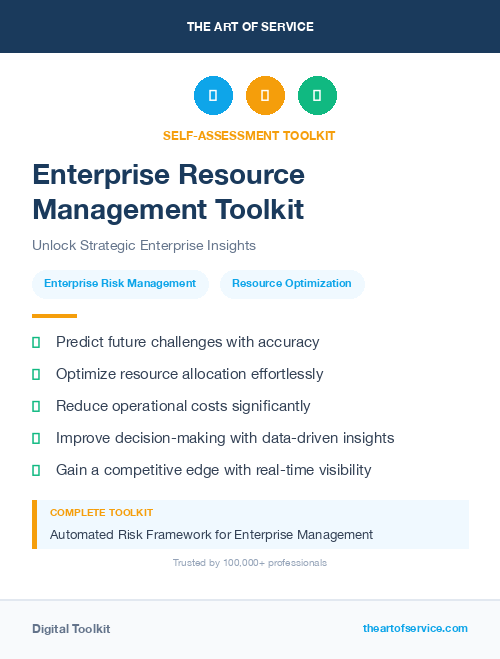 Enterprise Resource Management Toolkit